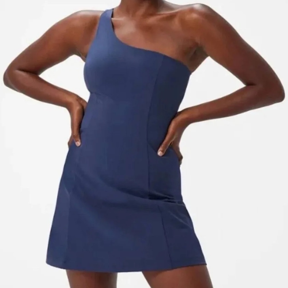 Outdoor Voices one shoulder Mini-dress athletic